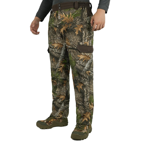 LOOGU Camo Hunting  Fleece Insulation Pants 6 pocket Super Tree P20