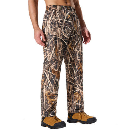 LOOGU Camo Hunting Pants 7 Pockets Grass Shadow H30