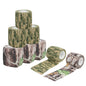 LOOGU Camo Tape Wrap for Gear - Self-Adhesive Non-Woven Fabric Stealth Tape with Stretch Bandage - Camo Wrap is Perfect for Camouflage Needs- 4 Rolls, 2/3in x 14.76ft