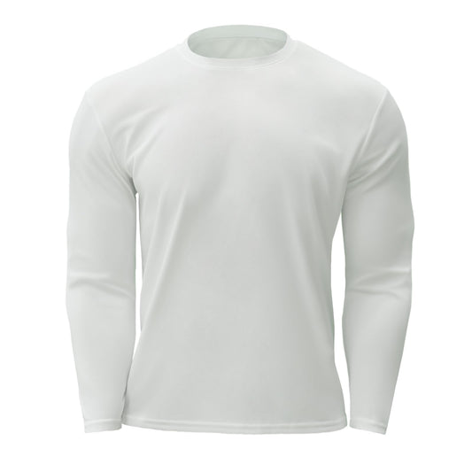 LOOGU Workout Shirts Long Sleeved T-shirt White T20-1