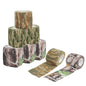 LOOGU Camo Tape Wrap for Gear - Self-Adhesive Non-Woven Fabric Stealth Tape with Stretch Bandage - Camo Wrap is Perfect for Camouflage Needs- 4 Rolls, 2/3in x 14.76ft