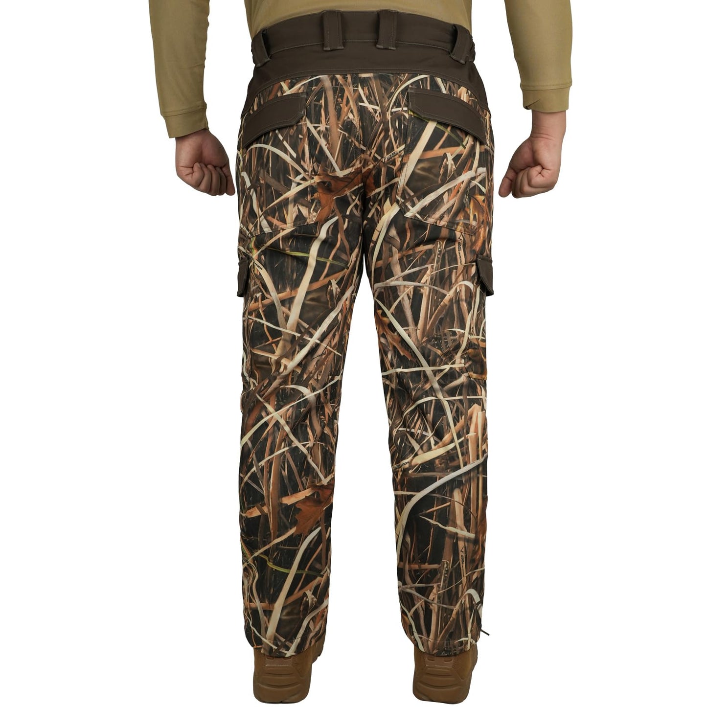 LOOGU Camo Hunting  Fleece Insulation Pants 6 pocket Grass Camo P20