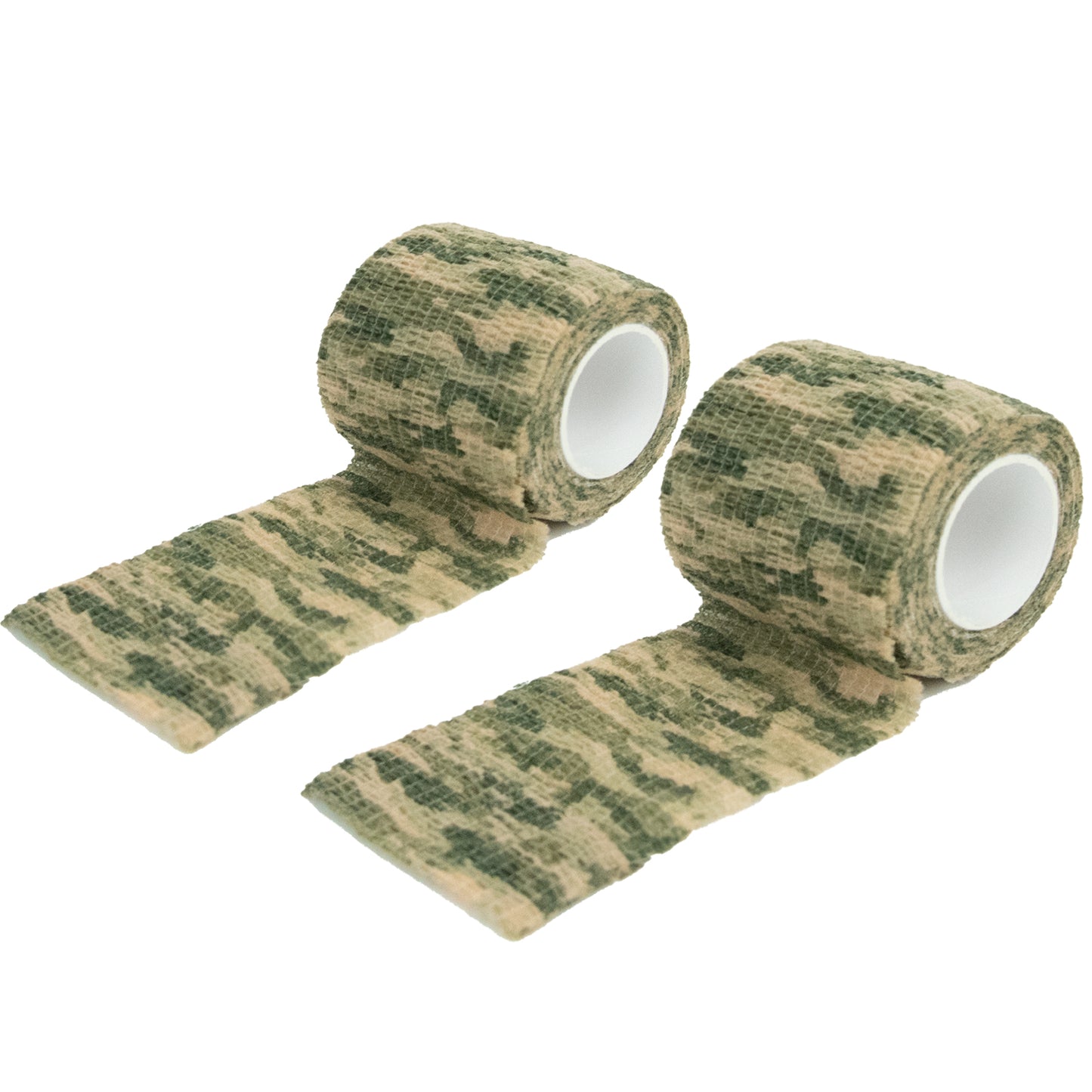 LOOGU Camo Tape Wrap for Gear - Self-Adhesive Non-Woven Fabric Stealth Tape with Stretch Bandage - Camo Wrap is Perfect for Camouflage Needs- 4 Rolls, 2/3in x 14.76ft