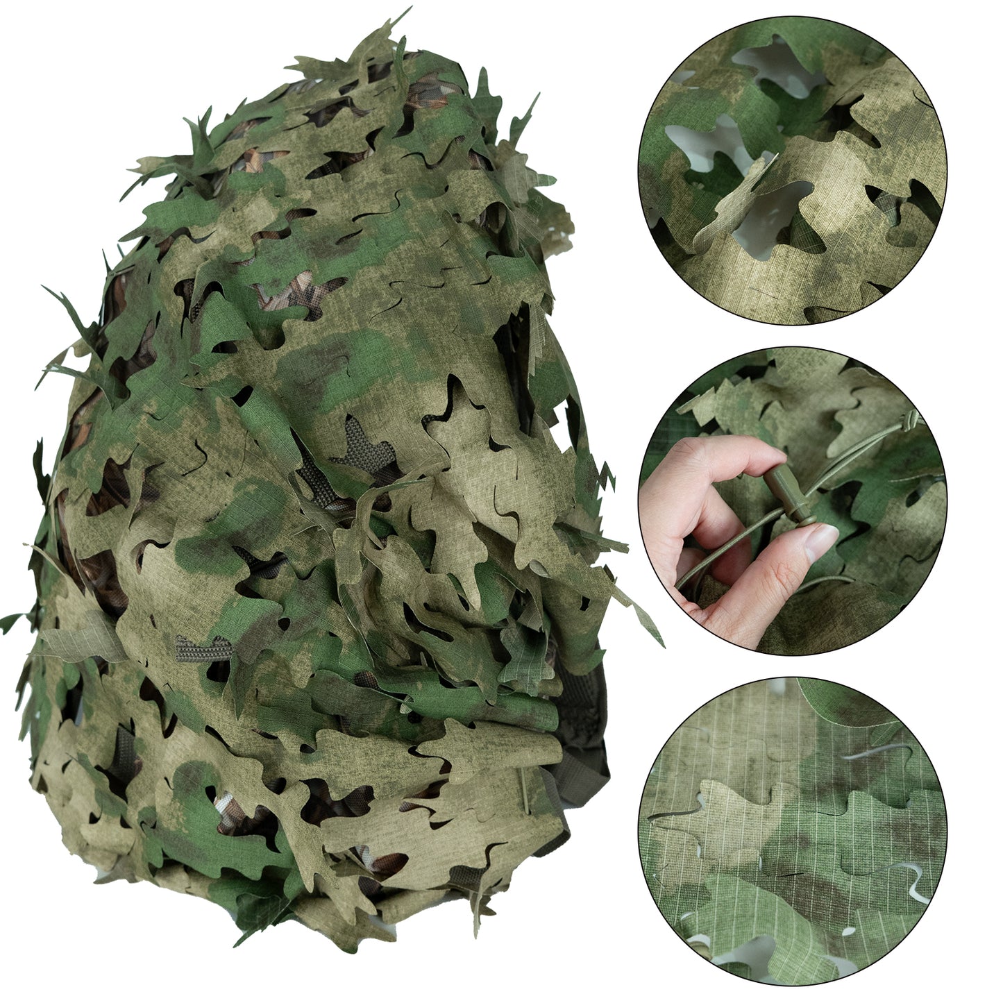 LOOGU Tactical Backpack Cover-AG Oak Leaf