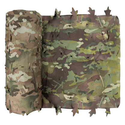 LOOGU Filet de camouflage en rouleau en vrac, filet de camouflage pour le tir tactique de paintball Airsoft, coupe de feuilles de chêne