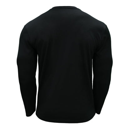 LOOGU Workout Shirts Long Sleeved T-shirt Black T20-1