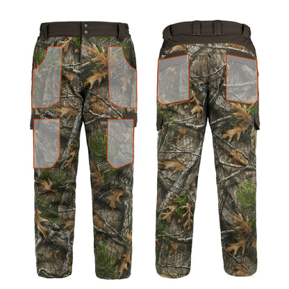 LOOGU Camo Hunting  Fleece Insulation Pants 6 pocket Super Tree P20