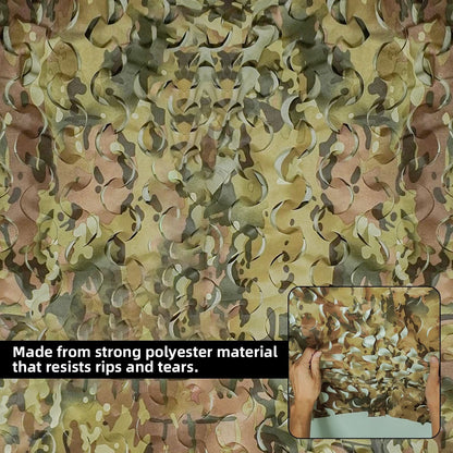 LOOGU Tactical Camo Netting With Polyester DTY 190T