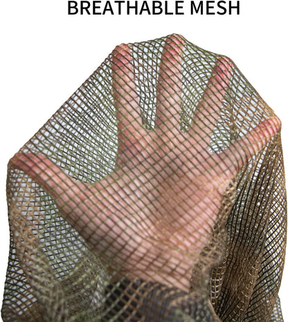 LOOGU Camouflage Netting, Tactical Mesh Net Camo Scarf for Wargame,Sports & Other Outdoor Activities