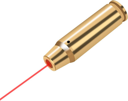 LOOGU Bore Sight 223 5.56mm/.243 .308/9mm Visée Laser Point Rouge Boresighter avec Piles 