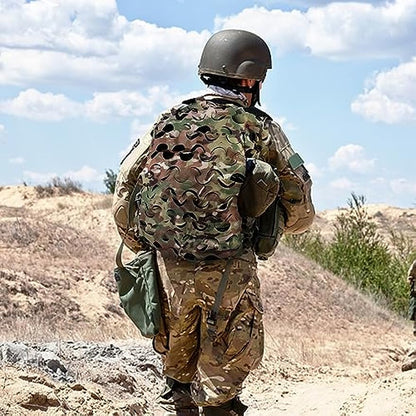 LOOGU Housse de sac à dos tactique en maille respirante, idéale pour le combat avec équipement militaire tactique (sac à dos non inclus) 