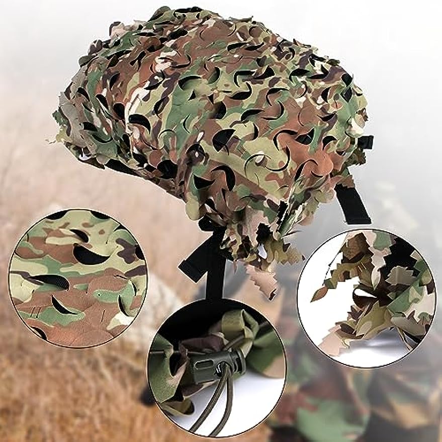 LOOGU Tactical Backpack Cover, Breathable Mesh Camo Camouflage Pack Cover Great for Tactical Military Gear Combat (Backpack Not Included)