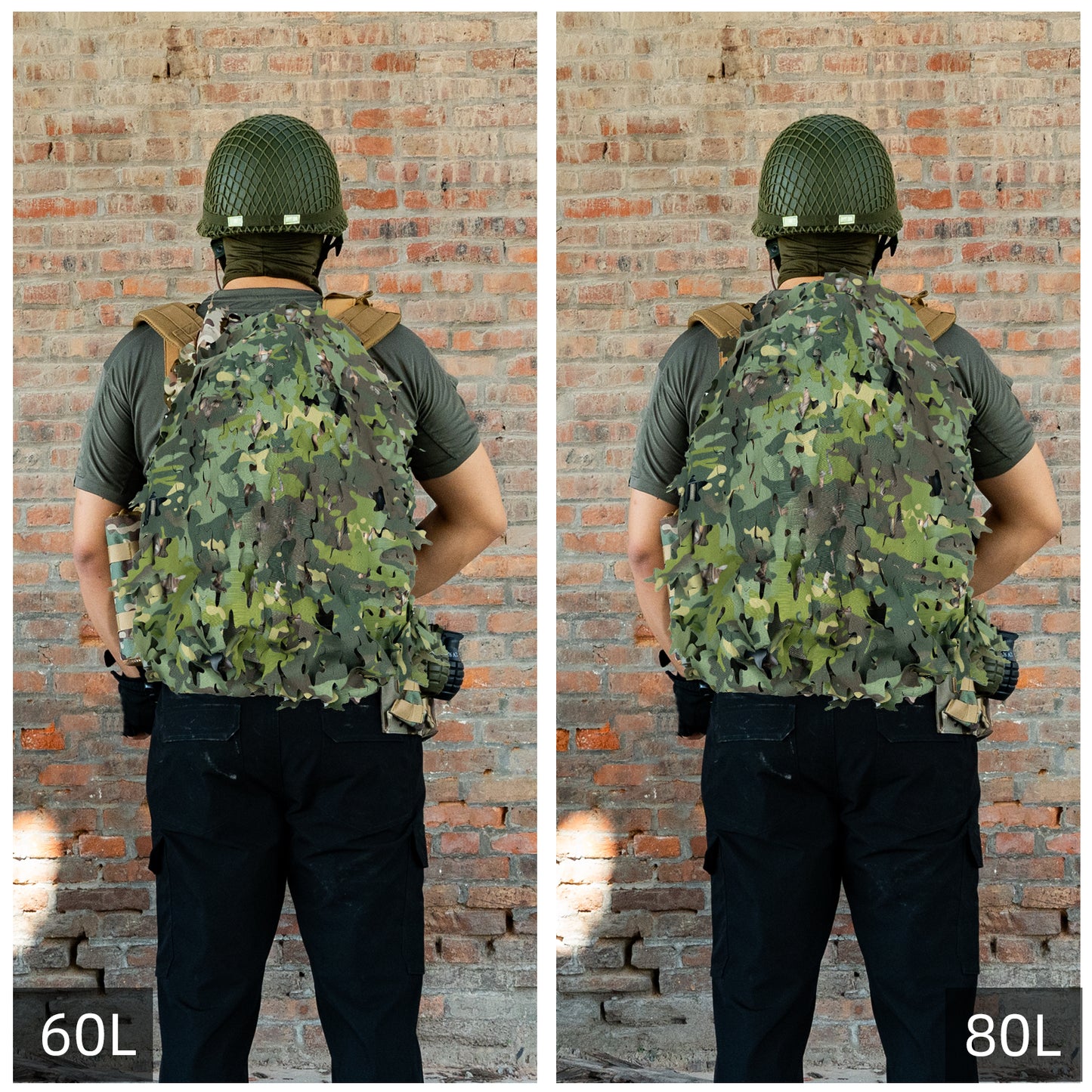 LOOGU Tactical Backpack Cover- Cp Woodland  Oak Leaf