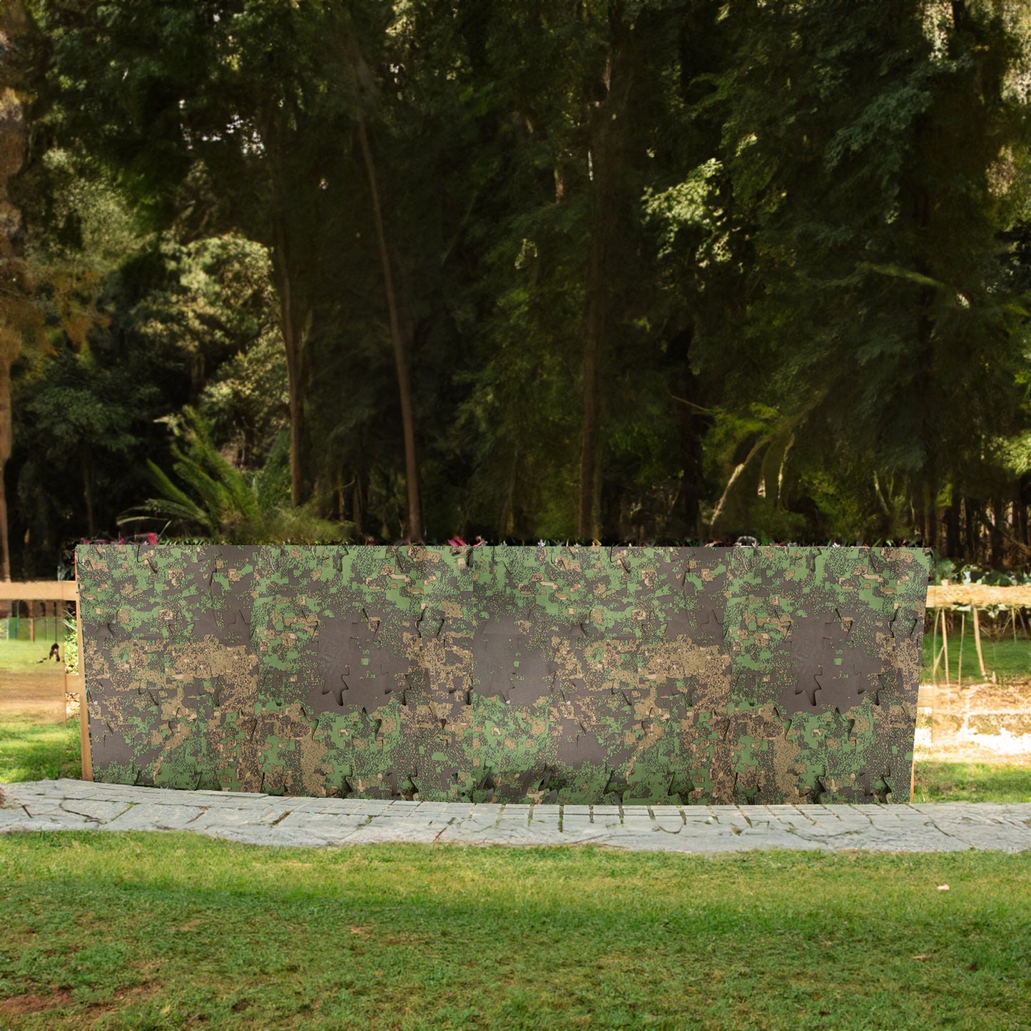 LOOGU Oak Leaves Cutting Tactical Camo Netting With Polyester DTY 190T