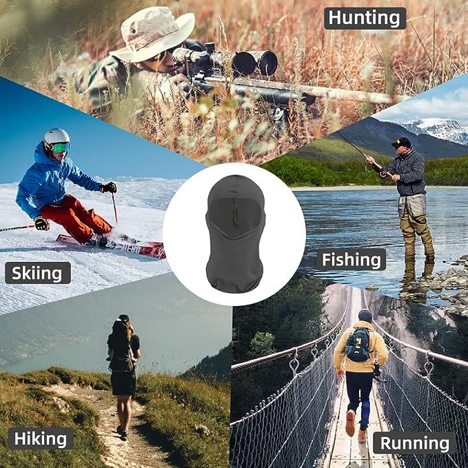 LOOGU – cagoule de Ski pour hommes, masque complet, Protection solaire UV, casque d'été rafraîchissant, guêtre de cou, capuche de cyclisme en plein air 