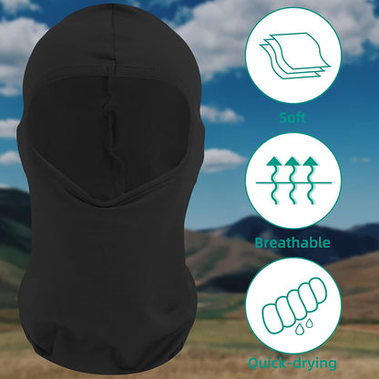 LOOGU – cagoule de Ski pour hommes, masque complet, Protection solaire UV, casque d'été rafraîchissant, guêtre de cou, capuche de cyclisme en plein air 