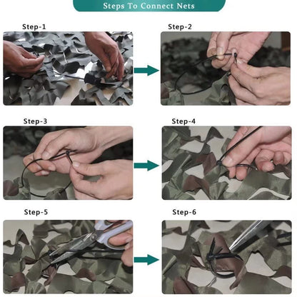 LOOGU Tactical Camo Netting With Polyester DTY 190T