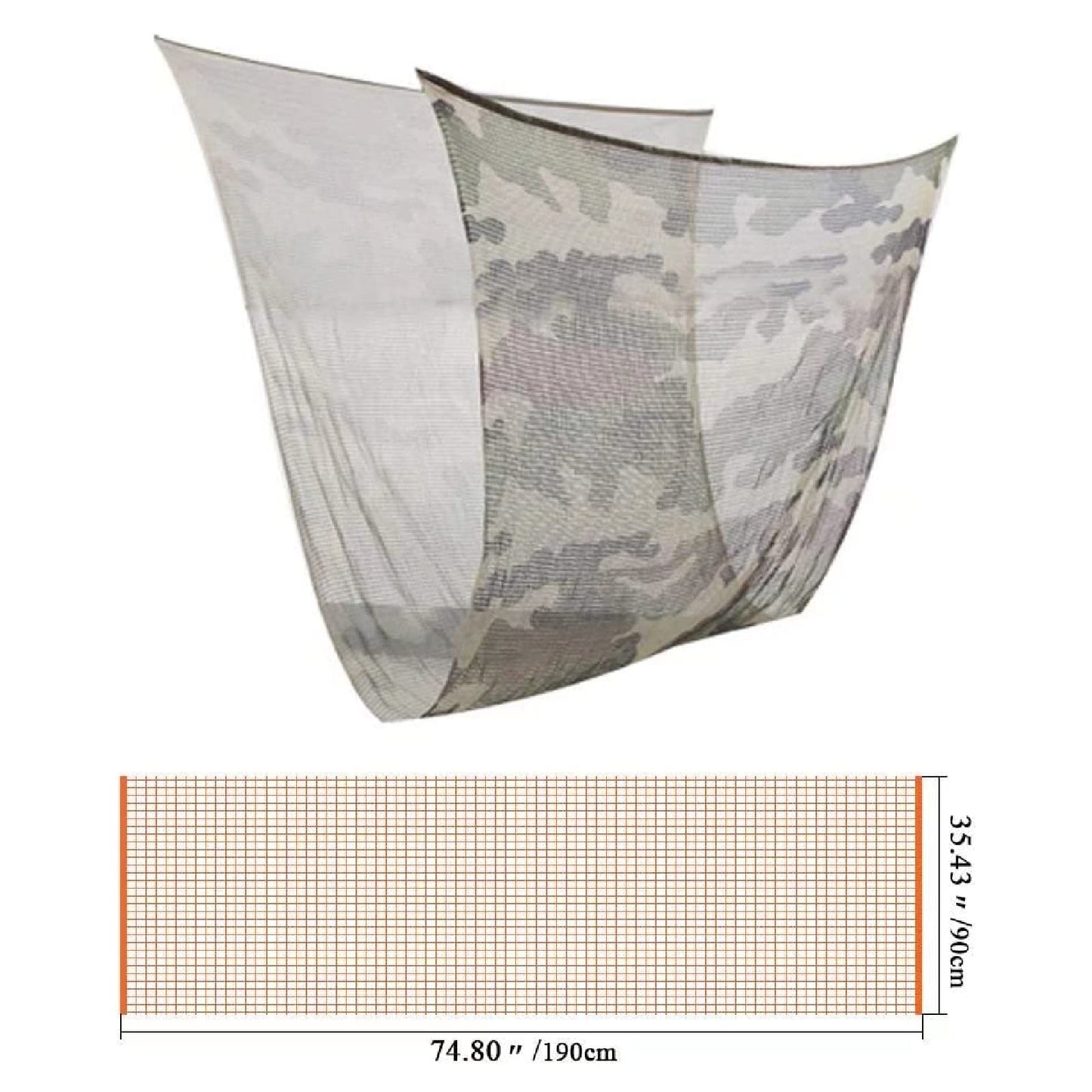 LOOGU Filet de Camouflage, Écharpe de Camouflage en Filet Tactique avec Impressions Double Face pour Wargame, Sports et Autres activités de Plein air