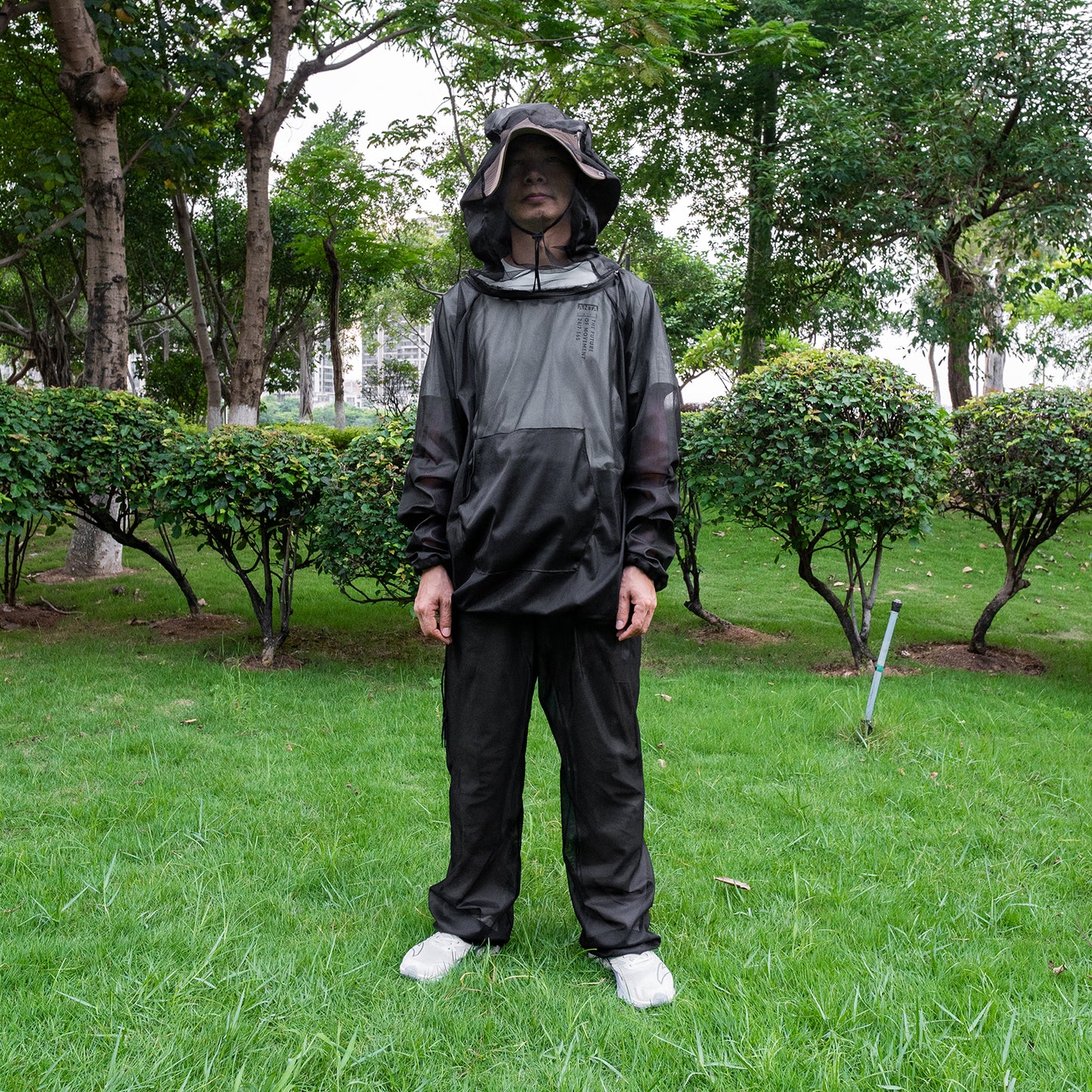 LOOGU Mosquito Suits, Net Bug Pants & Jacket Hood Sets - Ultra-fine Mesh - with Fishing, Hiking, Camping and Gardening