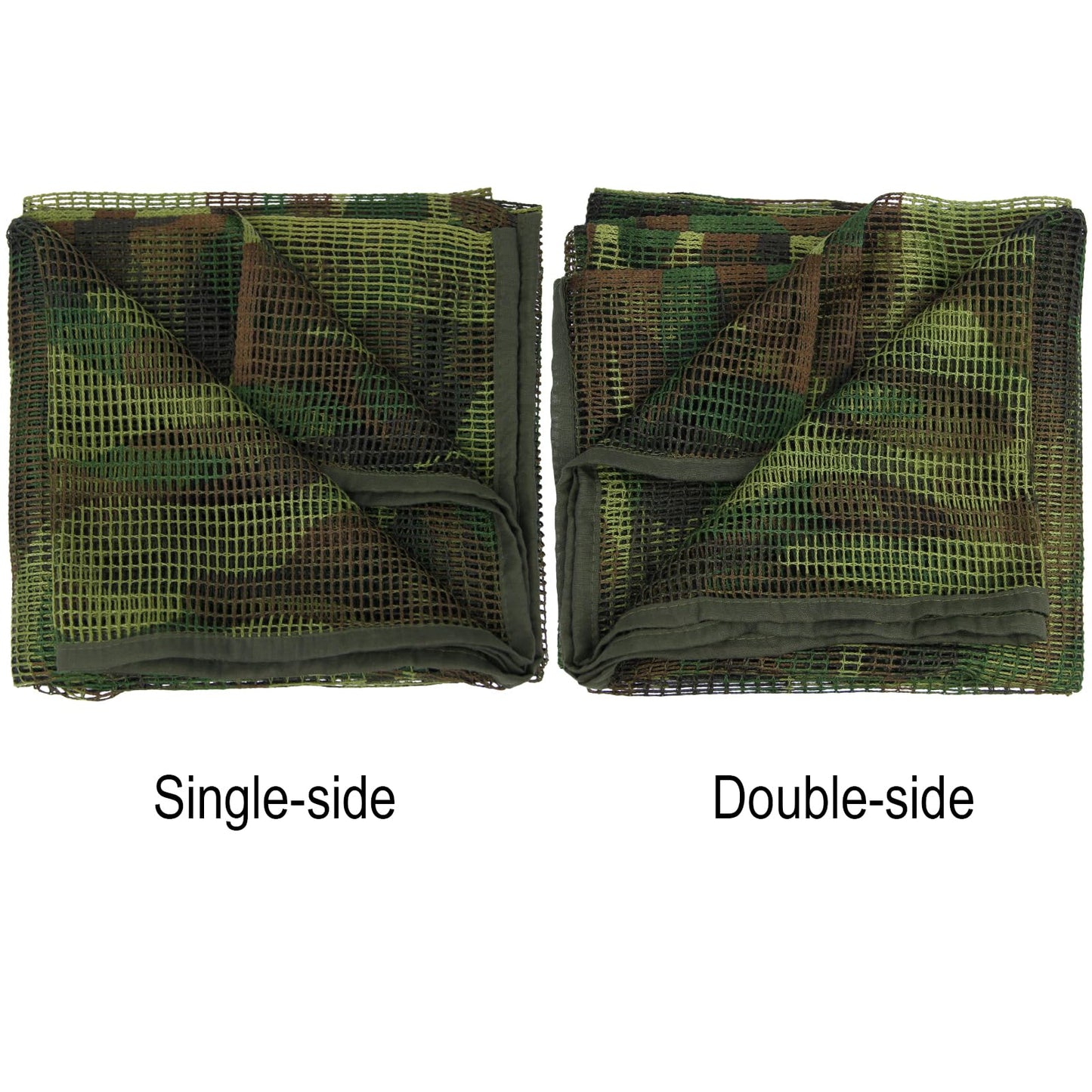 LOOGU Filet de Camouflage, Écharpe de Camouflage en Filet Tactique avec Impressions Double Face pour Wargame, Sports et Autres activités de Plein air