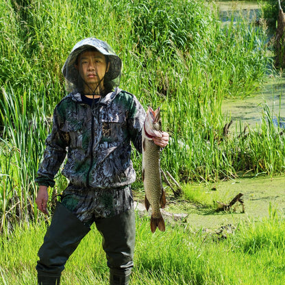 LOOGU Removable Head Net Hat for Men and Women Boonie Hat Sun Hat Bucket Hat with Mosquito Head Net