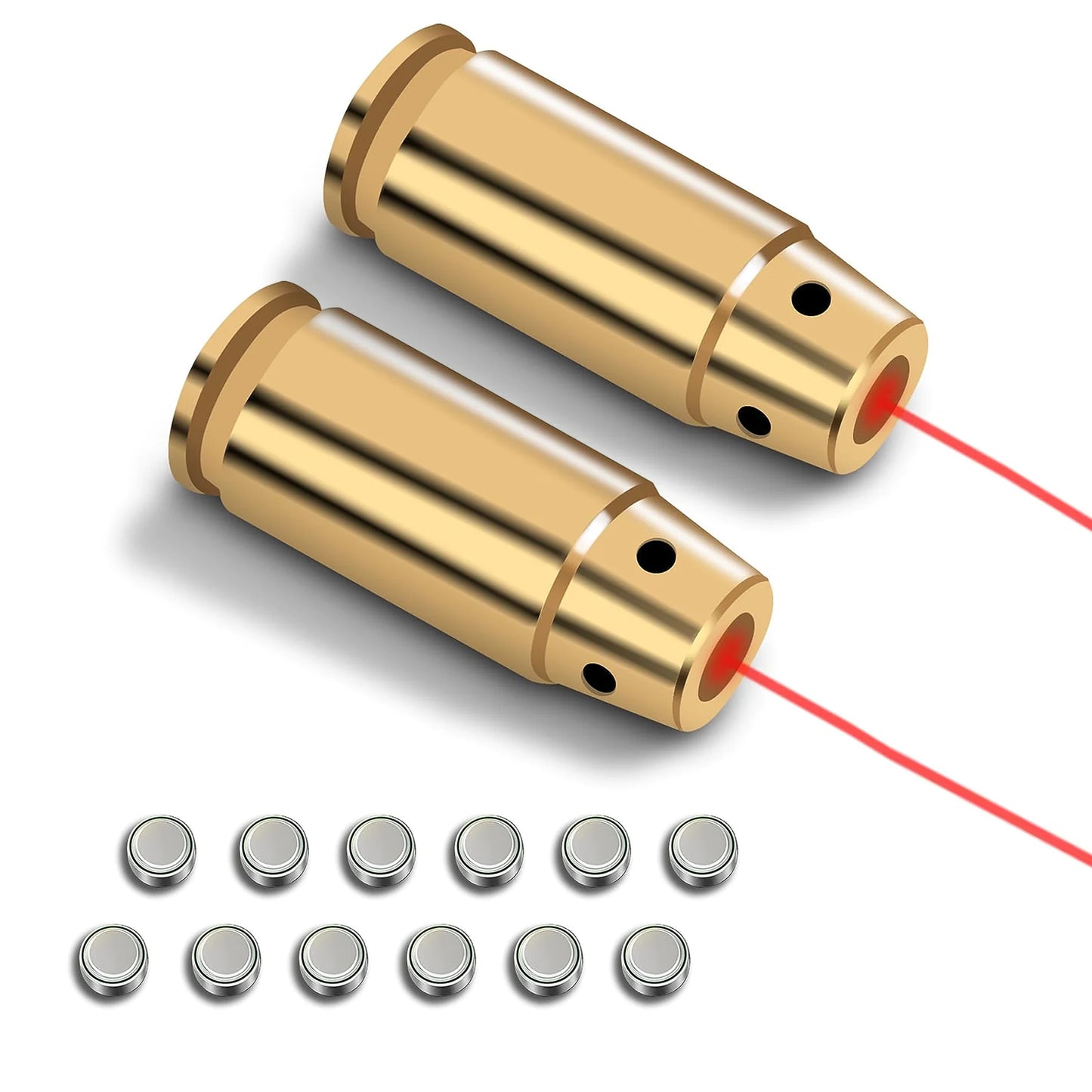 LOOGU Bore Sight 223 5.56mm/.243 .308/9mm Laser Sight Red Dot Boresighter with Batteries