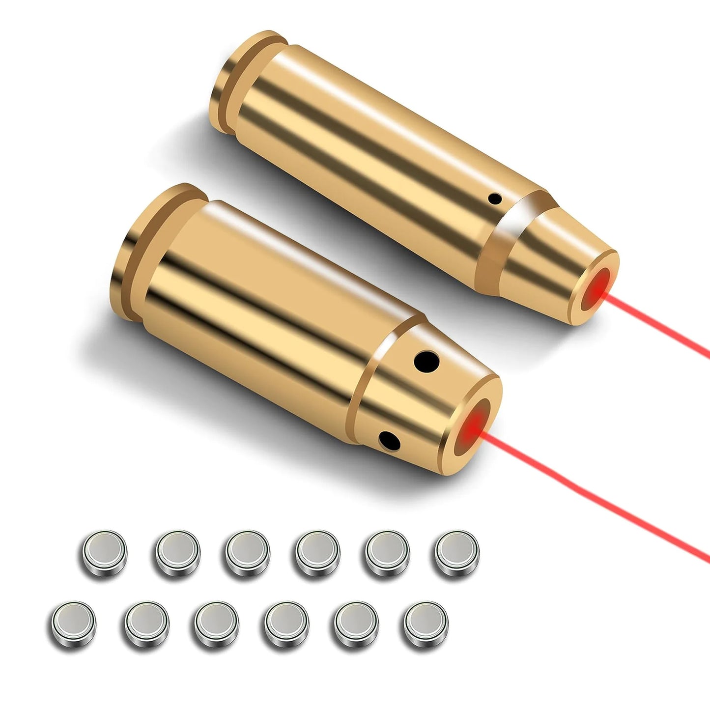 LOOGU Bore Sight 223 5.56mm/.243 .308/9mm Laser Sight Red Dot Boresighter with Batteries