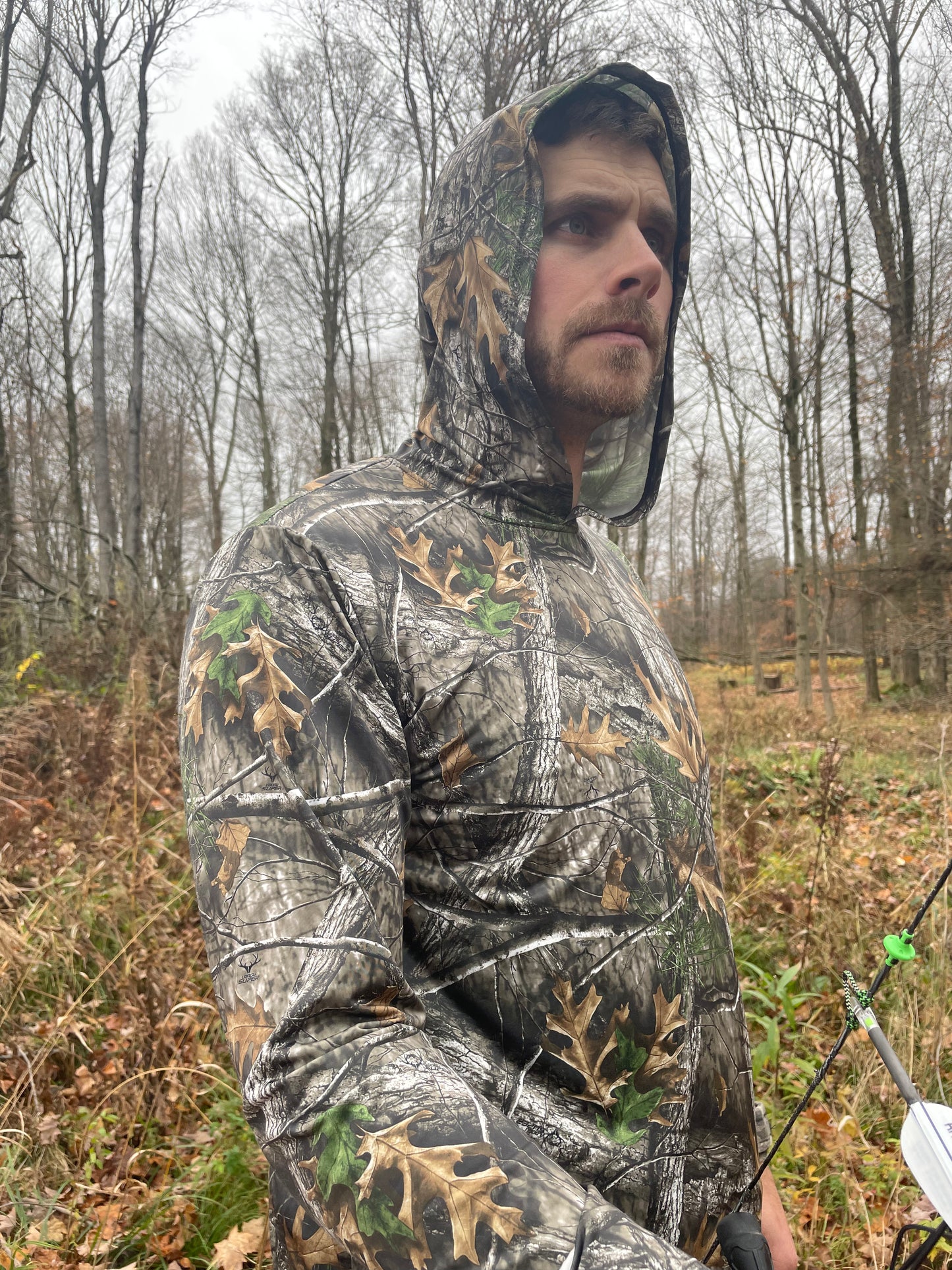 LOOGU Hunting Long Sleeve  Hoodie  Super Tree Camo