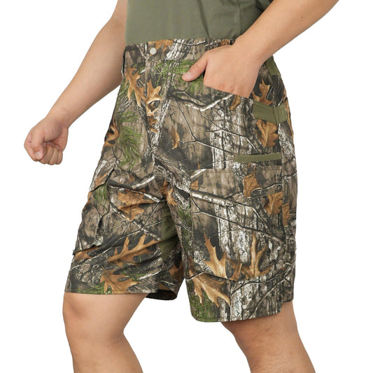 LOOGU Camo Hunting Cargo Shorts Super Tree