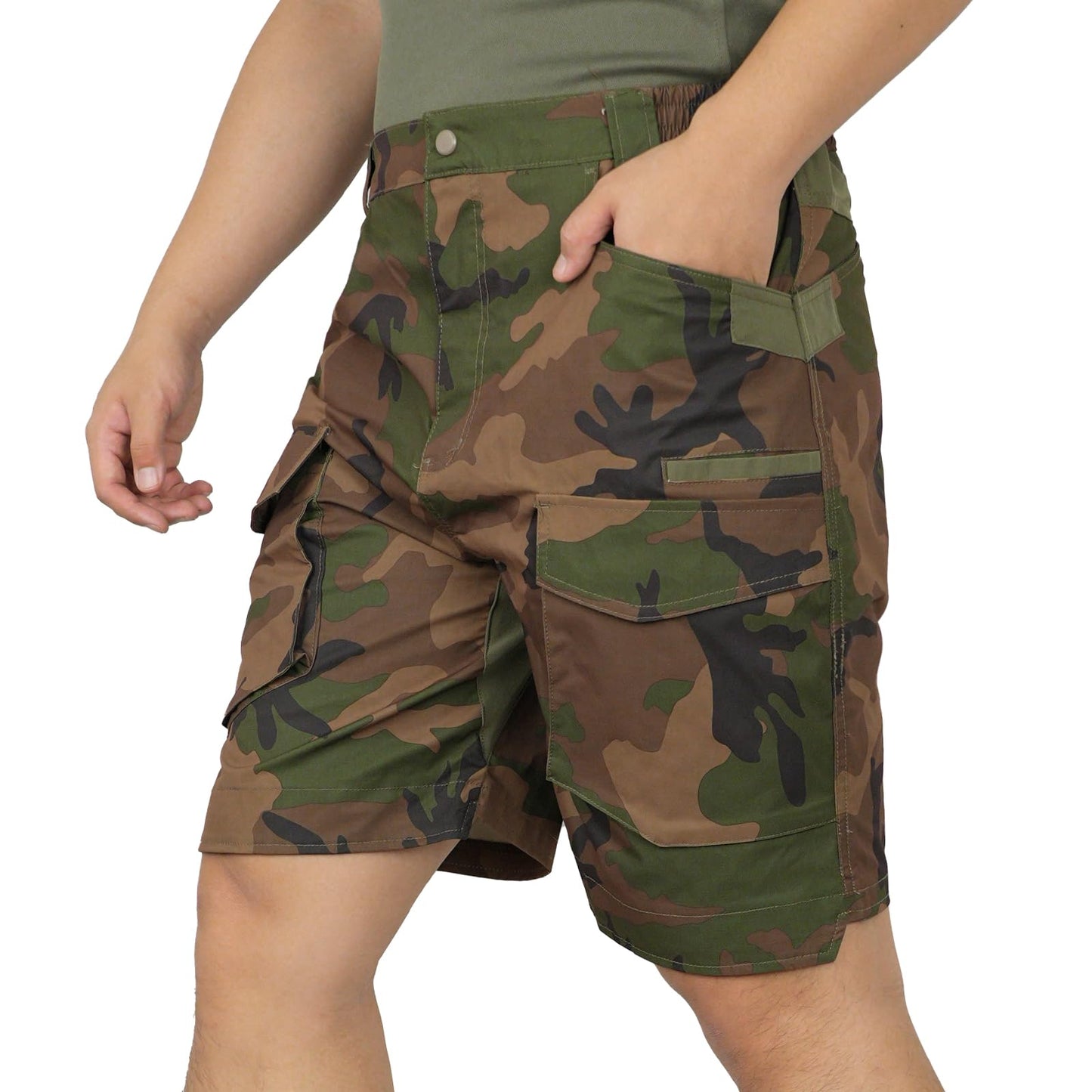 LOOGU Camo Hunting Cargo Shorts Us 4 Color Woodland