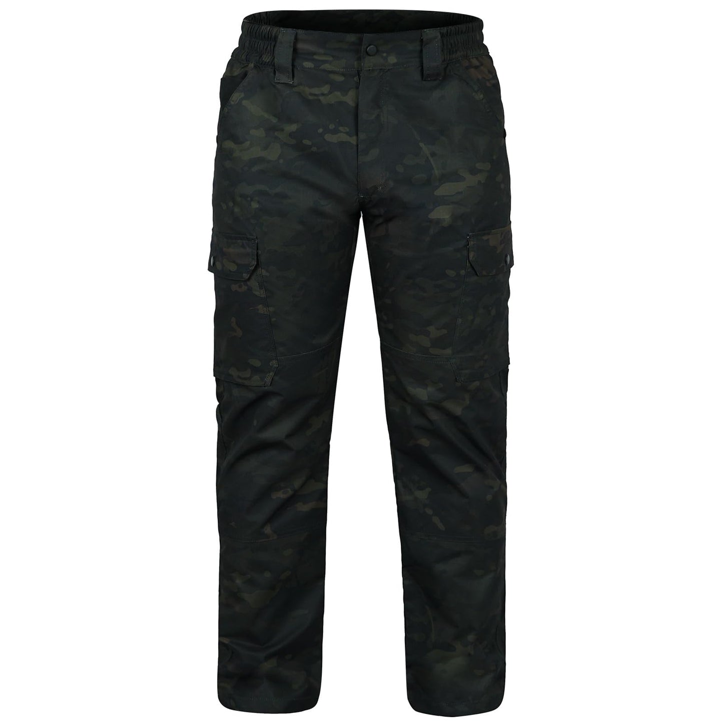 LOOGU Camo Hunting Pants 6 Pockets CP Black