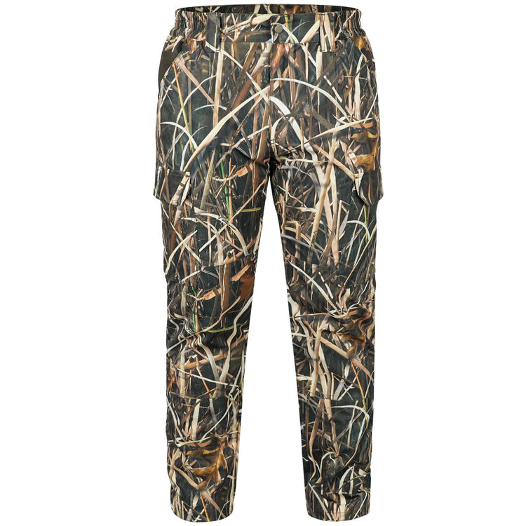 LOOGU Camo Hunting Pants 6 Pockets Grass Shadow