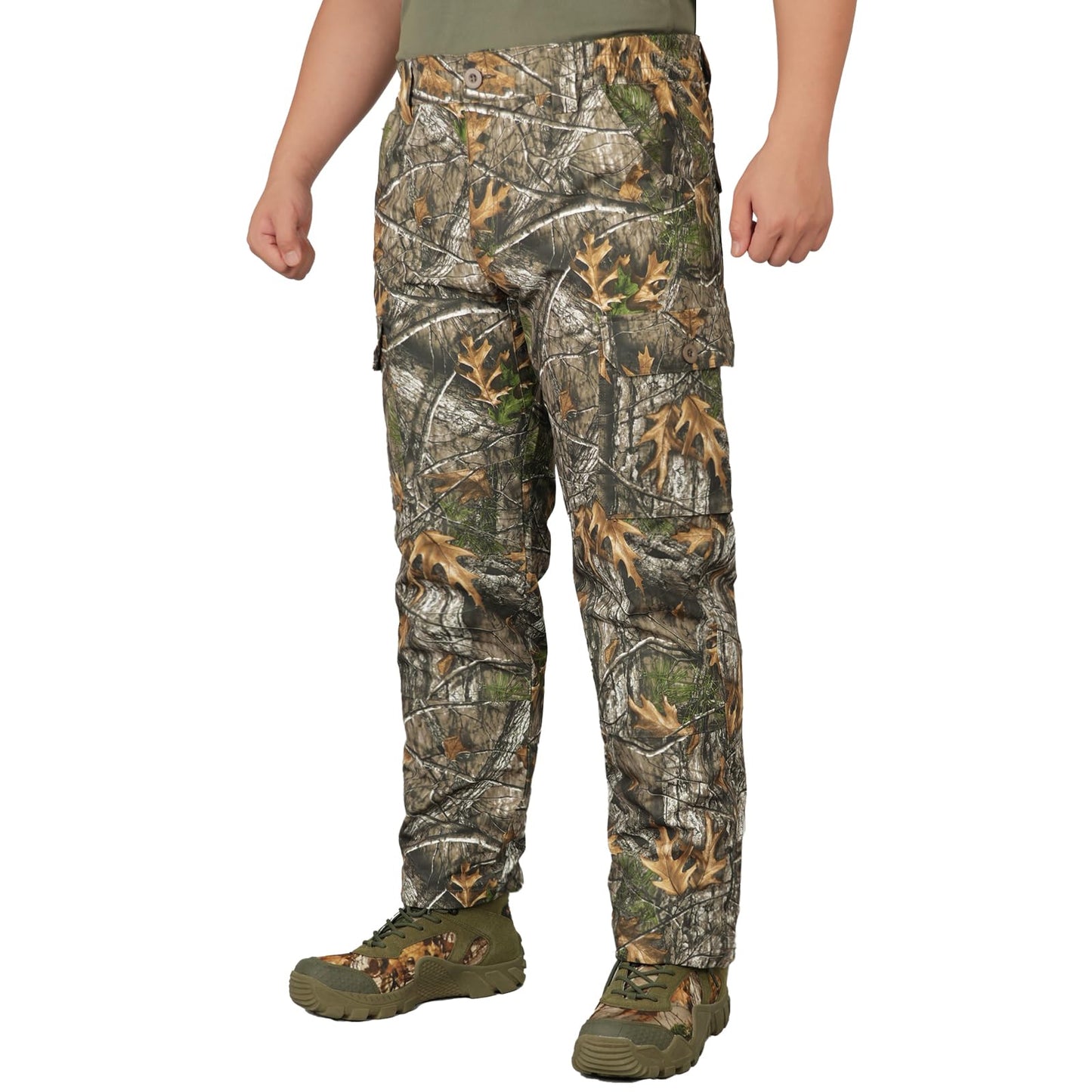 LOOGU Camo Hunting Pants 6 Pockets Super Tree