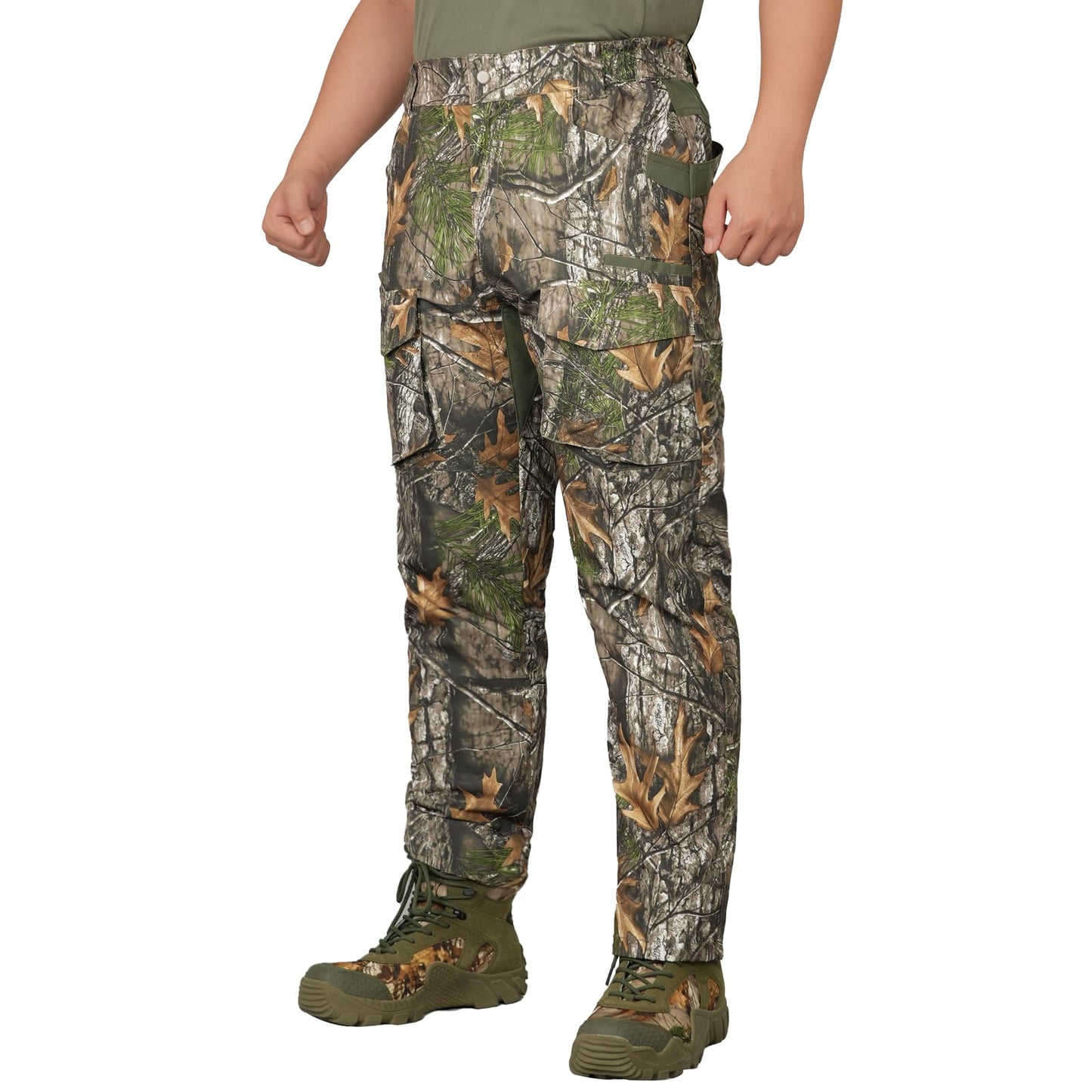 LOOGU Camo Hunting Pants 9 Pockets Super tree