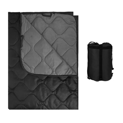 LOOGU Camping Blanket - Black+Grey upgrade Package