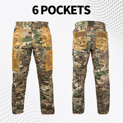 LOOGU Camo Hunting Pants 6 Pockets CP