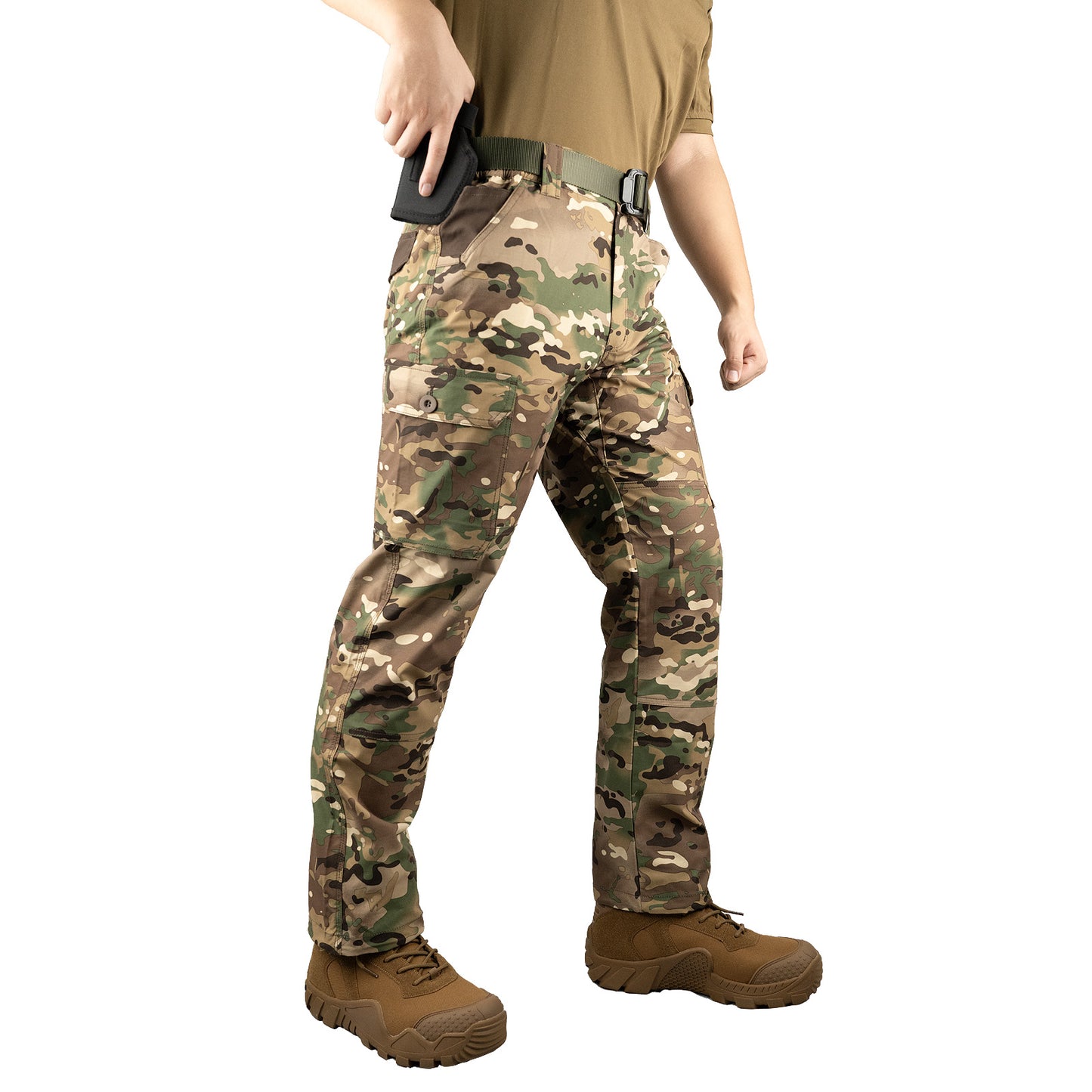 LOOGU Camo Hunting Pants 6 Pockets CP