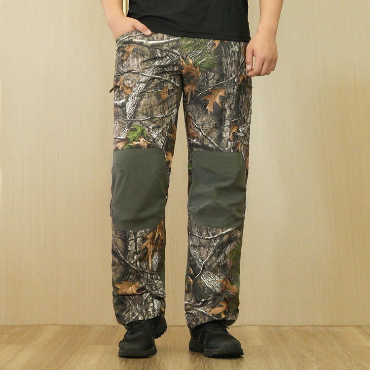 LOOGU Camo Hunting Pants 7 Pockets Super tree Contrast