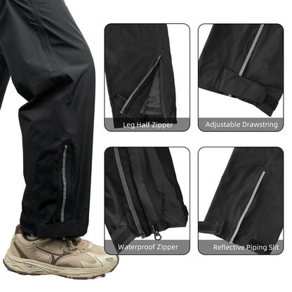 LOOGU Camo Rain Pants Black