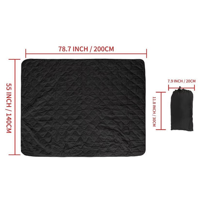 LOOGU Camping Blanket - Black+Grey