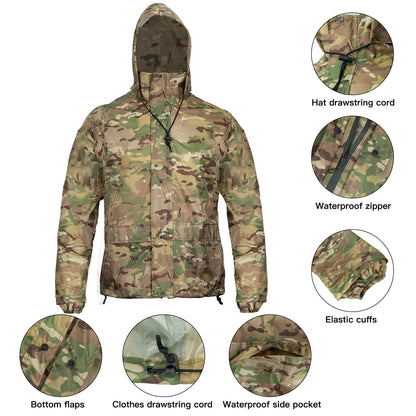 LOOGU camo rainsuit TPU-CP