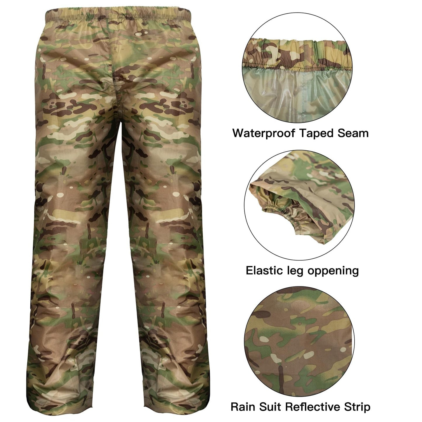 LOOGU camo rainsuit TPU-CP