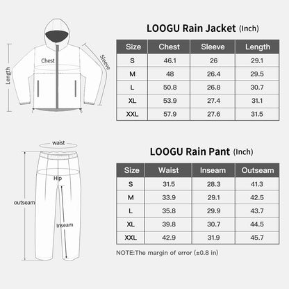 LOOGU camo rainsuit TPU-CP