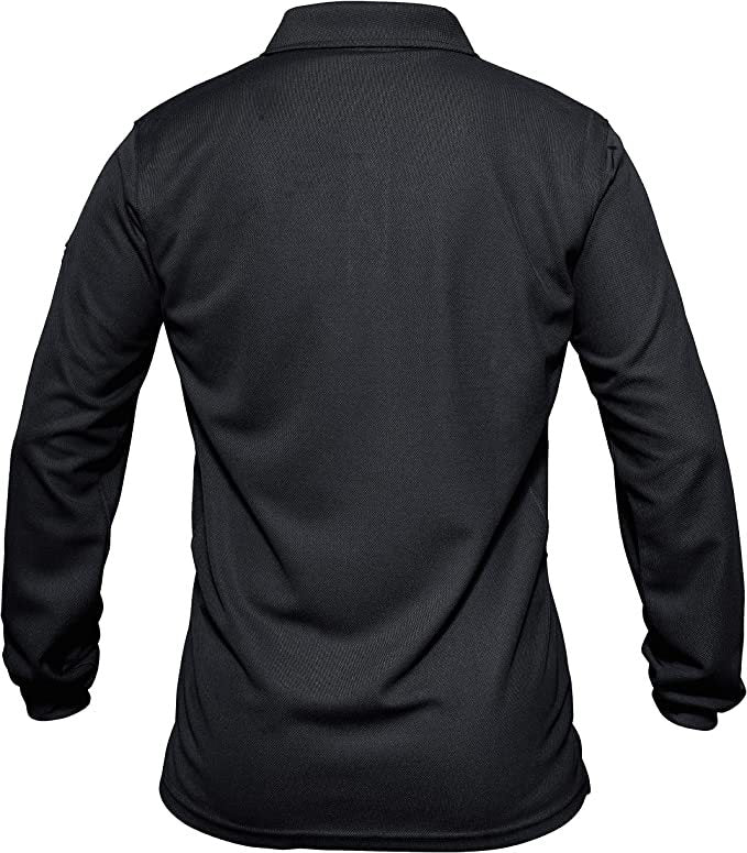 LOOGU Men's Polo Shirts Quick Dry Performance Long Sleeve Tactical Shirts