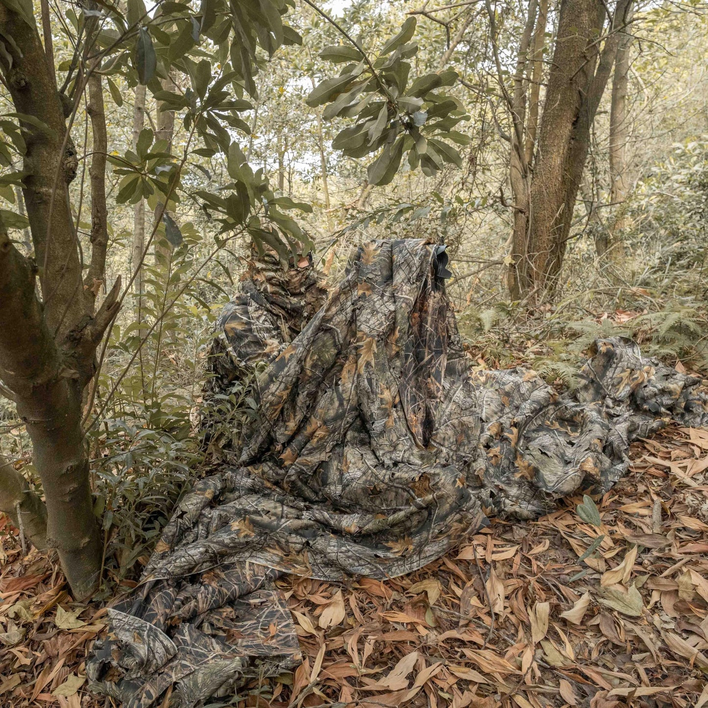 LOOGU Filet de camouflage en rouleau en vrac, stores en filet de camouflage pour la chasse, coupe de feuilles de chêne 