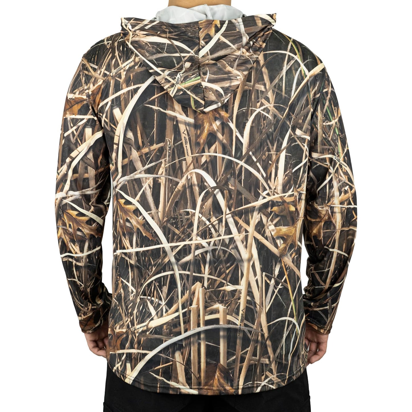 LOOGU Waterfowl Hunting Long Sleeve  Hoodie Grass Shadow Camo