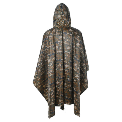 LOOGU Multi Functional Rain poncho PVC Coating Unisex Super Tree Camo