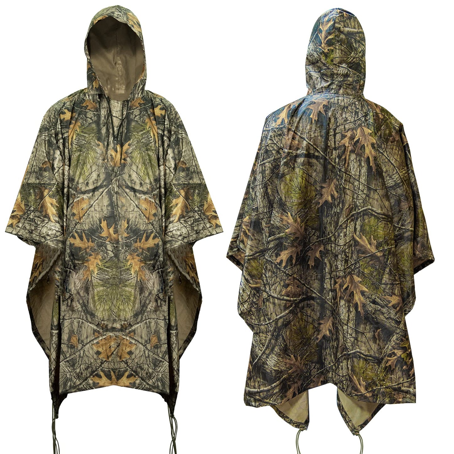 LOOGU Multi Functional Rain poncho PVC Coating Unisex Super Tree Camo