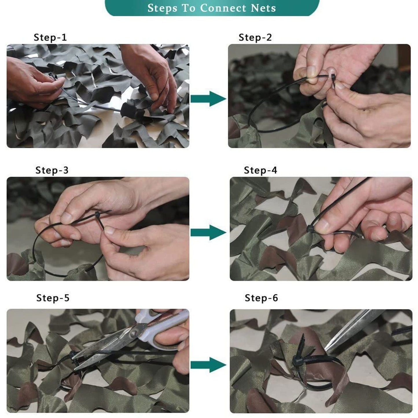 LOOGU Tactical Camo Netting With Polyester DTY 190T