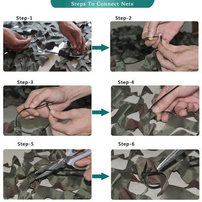 LOOGU Tactical Camo Netting With Polyester DTY 190T